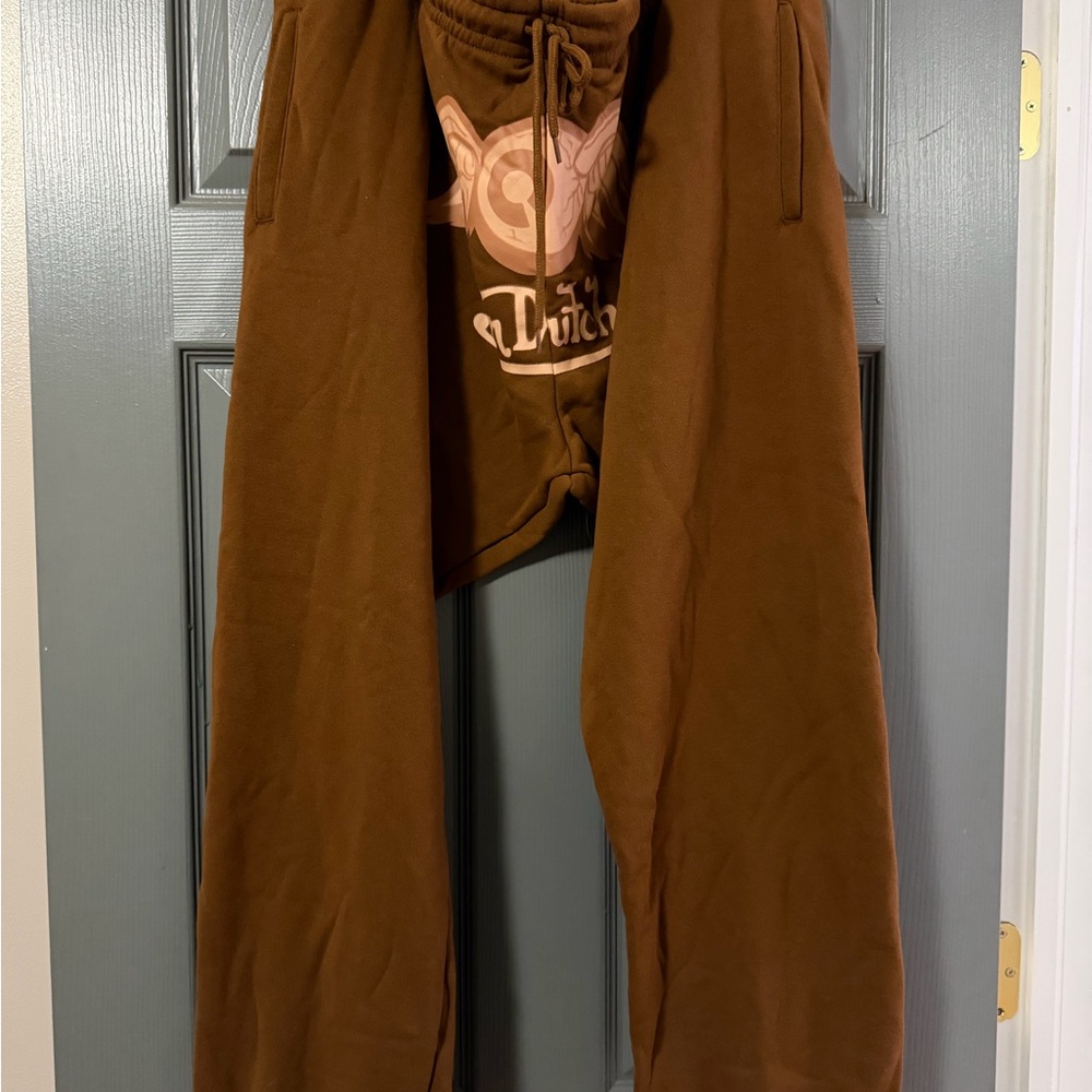 Men’s Von Dutch flying eyeball brown sweatpants NWT size 2x